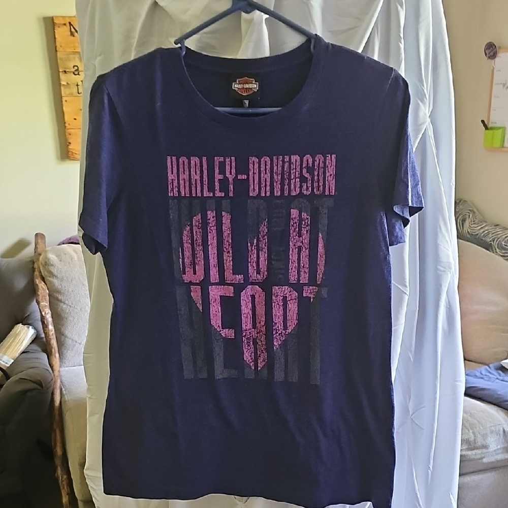 Harley-Davidson Black Tee with Orange Logo